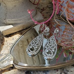 Chandelier Faux Diamond Earrings